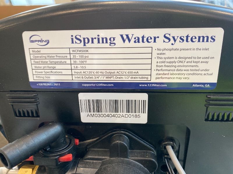 Photo 1 of *Partial Set*iSpring WCFM500K Whole House Water Filtration System for Iron, Manganese & Hydrogen Sulfide Removal, Well Water Compatible, Set & Forget