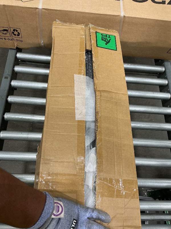 Photo 1 of 30 Pack Iron Balusters,1/2" x 44" Black Spindles Hollow Double&Single Basket Iron Spindles Double Twist, Square Metal Baluster with 180 Degree Adjustable Baluster Swivel Shoes