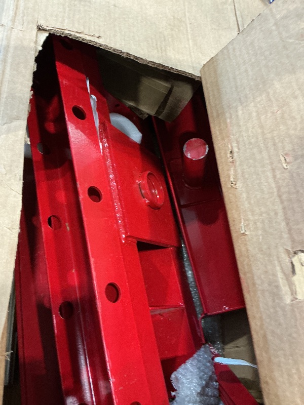 Photo 1 of 20T Hydraulic Press, 20 Ton H-Frame Garage Floor Hydraulic Shop Press, Adjustable Hydraulic Press with Plates, Red
