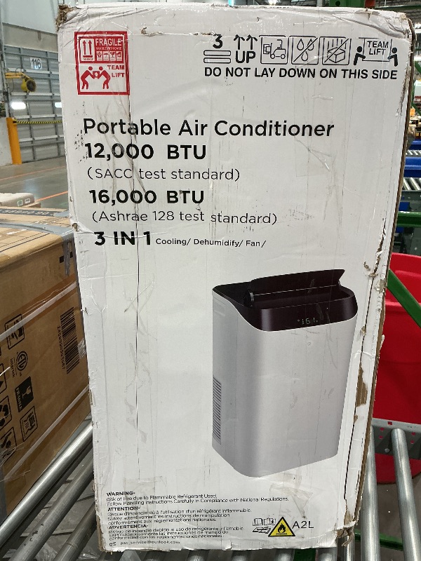 Photo 1 of 16000BTU Inverter Portable Air Conditioner Cools Up for Rooms 850 Sq. Ft, 3 in 1 Portable AC Unit with Dehumidifier Fan 24H Timer Sleep Mode Function for Large Room Office Temporary Space