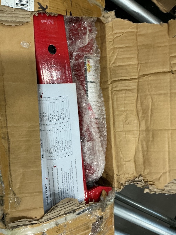 Photo 1 of 2 Ton Folding Hydraulic Engine Hoist with Load Leveler 4400 LBS Capacity Heavy Duty Cherry Picker 6 Swivel Wheels&Hydraulic Pump Adjustable Boom (0.5T-2T) for Garage Workshop Warehouse Red