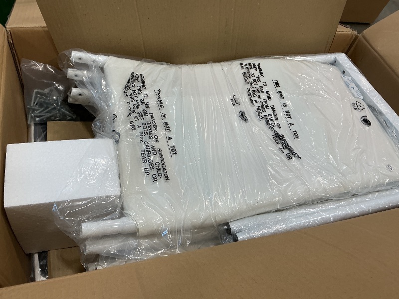 Photo 1 of ***PARTIAL SET*** ***READ CLERK NTOES*** FDW | 5-Piece Dining Table Set | White | Glass Kitchen Table with 4 Upholstered Chairs and Faux Leather Cushions | Space-Saving and Modern Design | for Dining Room, Easy to Assemble