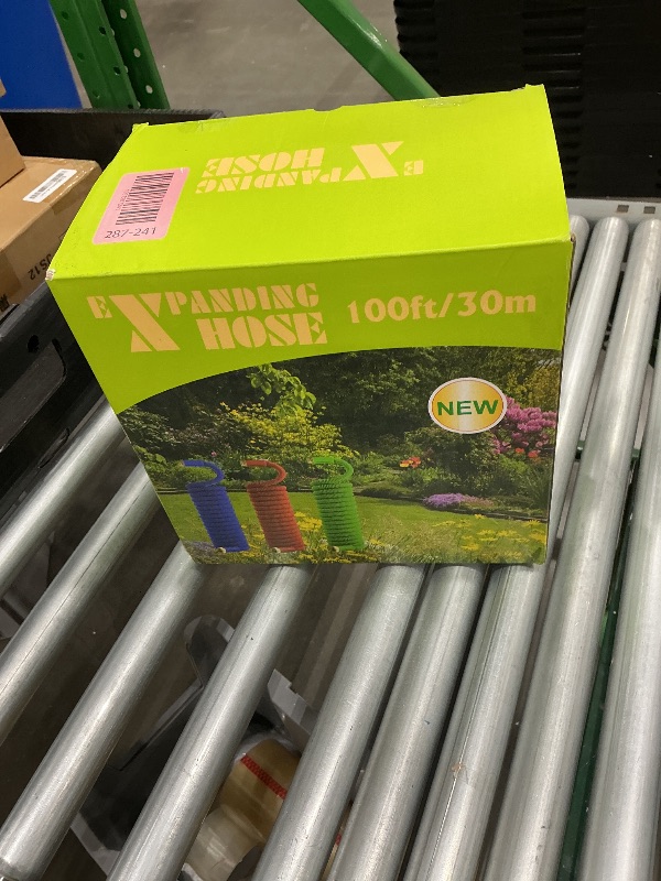 Photo 1 of 100 FT Garden Hose Expandable Hose-2025 Upgraded Flexible Water Hose, Car Wash Hose with Extra-Strong Brass Connectors,Superior Strength-4-Layers Latex - Kink-less Lightweight Expanding Hose