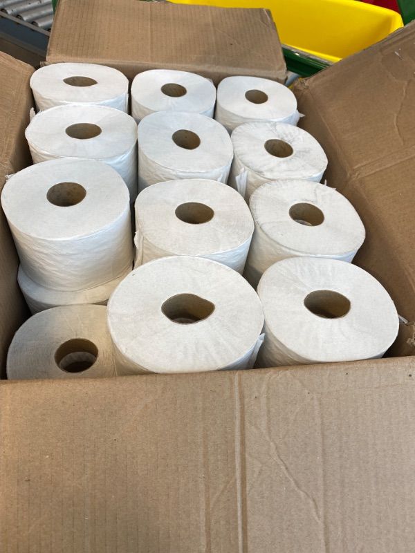 Photo 1 of ***MISSING PARTS*** Tork OptiCore Mid-size Toilet Paper Roll White T11, Universal, 2-ply, 36 x 865 sheets, 161990