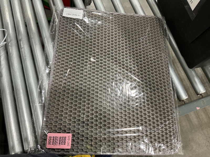 Photo 1 of 16x20 Waterproof Washable Multi use Cat Litter Trapping Mat for Small Particles Including Crumbs, Dirt, dust, Litter, Glitter, Arts & Crafts.Great Gift for pet Owners & General Household use. (Black)