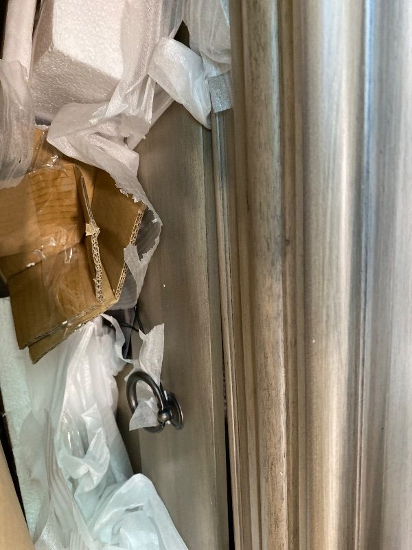 Photo 1 of *Minor Damaged* Signature Design by Ashley Caitbrook Contemporary 2 Drawer Nightstand with Dovetail Construction, 26" Tall, Weathered Gray