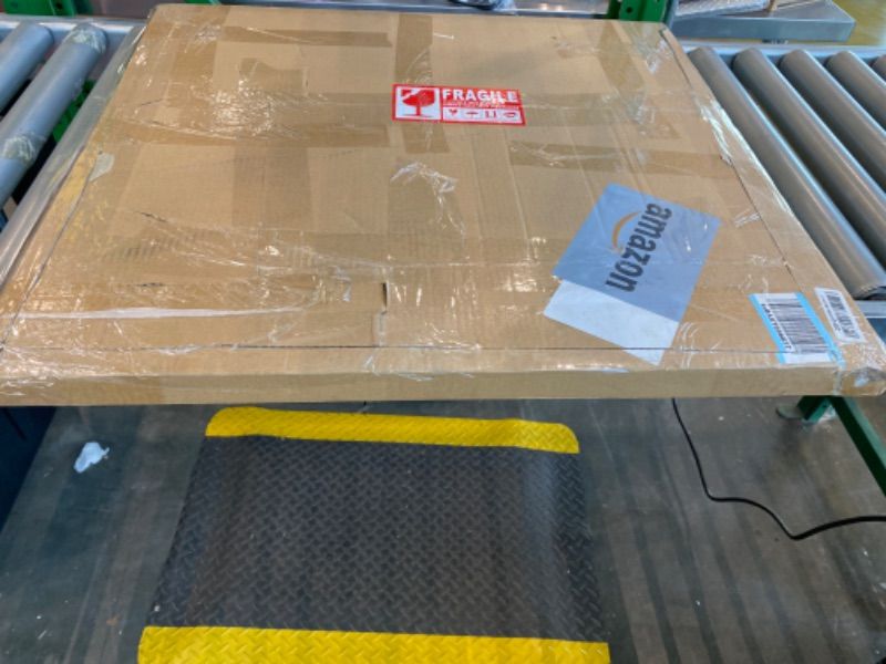 Photo 1 of **MIRROR ONLY**DWVO Vanity Desk with Large Mirror and LED Lights, Makeup Vanity Table Set with Power Outlets, Comfy Stool & Storage Drawers, Shelves and Cabinets, 3 Lighting Modes Makeup Table, Dressing Room, White