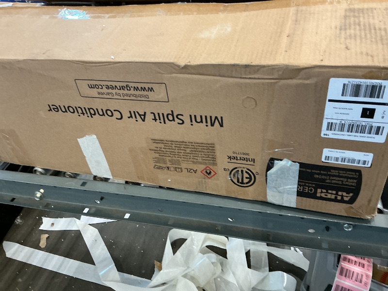 Photo 1 of 12,000 BTU Mini Split Air Conditioner with 22 SEER2 Efficiency,750 Sq.Ft Cooling/Heating, Energy Star Certified,Smart Inverter Tech,Alexa-Compatible WiFi Control,Professional Installation Kit Included