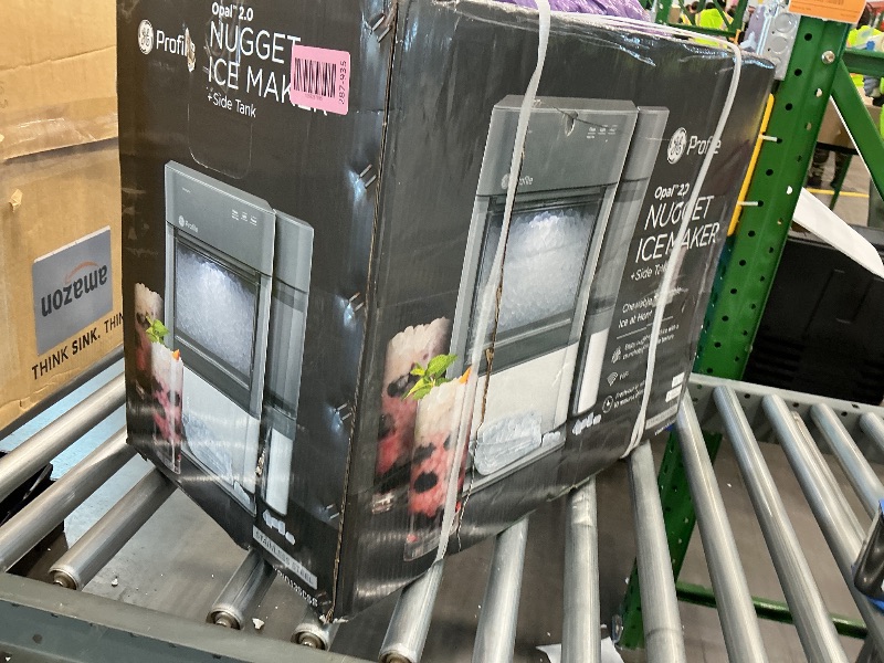 Photo 1 of *USED*
GE Profile Opal 2.0 with 0.75 Gallon Tank, Chewable Crunchable Countertop Nugget Ice Maker, Scoop included, 38 lbs in 24 hours, Pellet Ice Machine with WiFi & Smart Connected, Stainless Steel*See Clerk Notes*