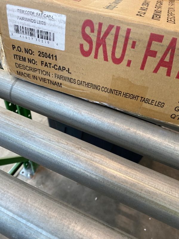 Photo 1 of ***PARTIAL SET*** ***SEE CLERK NOTES***East West Furniture FAIR7-CAP-LC 7 Piece Counter Height Dining Table Set Consist of a Square Wooden Table with Pedestal and 6 Faux Leather Kitchen Dining Chairs, 54x54 Inch, Cappuccino