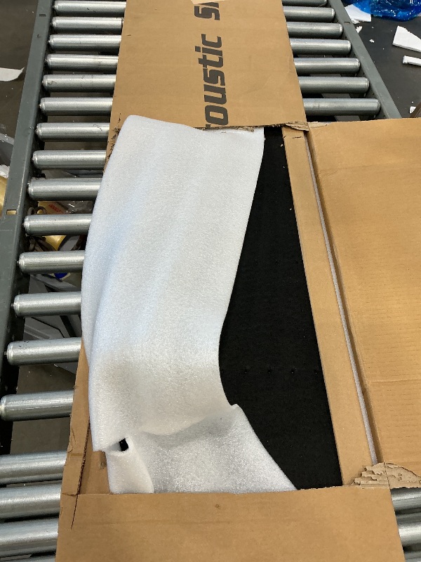 Photo 1 of ***MAJOR DAMAGE*** Art3d 2-Pack 108" x 12" Acoustic Wood Panels for Wall, Soundproof Wood Slat Panel for Wall and Ceiling, 3D Fluted Sound Absorbing Paneling for Interior Wall Decor, Living Room, Bedroom - Smoky Oak