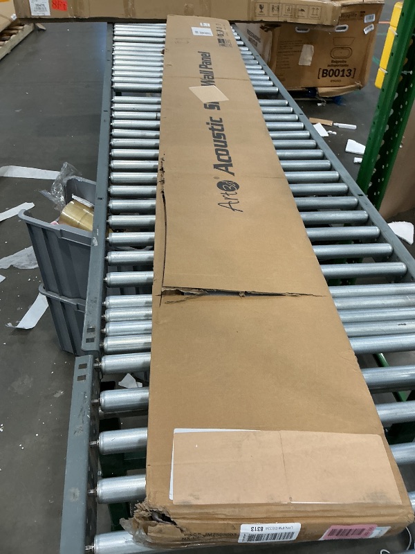 Photo 1 of ***MAJOR DAMAGE*** Art3d 2-Pack 108" x 12" Acoustic Wood Panels for Wall, Soundproof Wood Slat Panel for Wall and Ceiling, 3D Fluted Sound Absorbing Paneling for Interior Wall Decor, Living Room, Bedroom - Smoky Oak