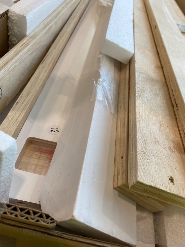 Photo 1 of *Missing parts* Merax King Bed Frames Traditional Town and Country Style Pinewood Vintage Bed,White