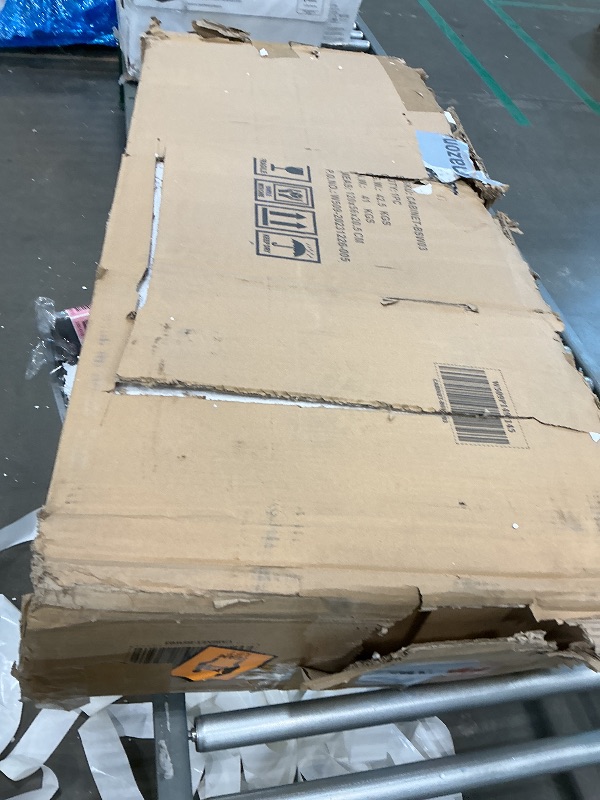 Photo 1 of ***MISSING PARTS*** ***READ CLERK NOTES*** Wakefit Vanity Desk with Mirror and Lights, 42'' Makeup Vanity with Power Outlet, Makeup Table with Drawers and Cabinet, 3 Lighting Modes Adjustable Brightness, for Bedroom, Dressing Room, White