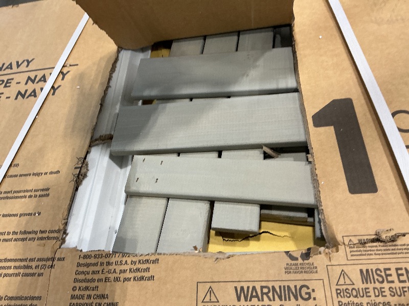 Photo 1 of *PARTIAL SET*
KidKraft Riverscape Wooden Playhouse with Working Doorbell, Fence, Kitchen and Pet Door 
BOX 1/2*See Clerk Notes*