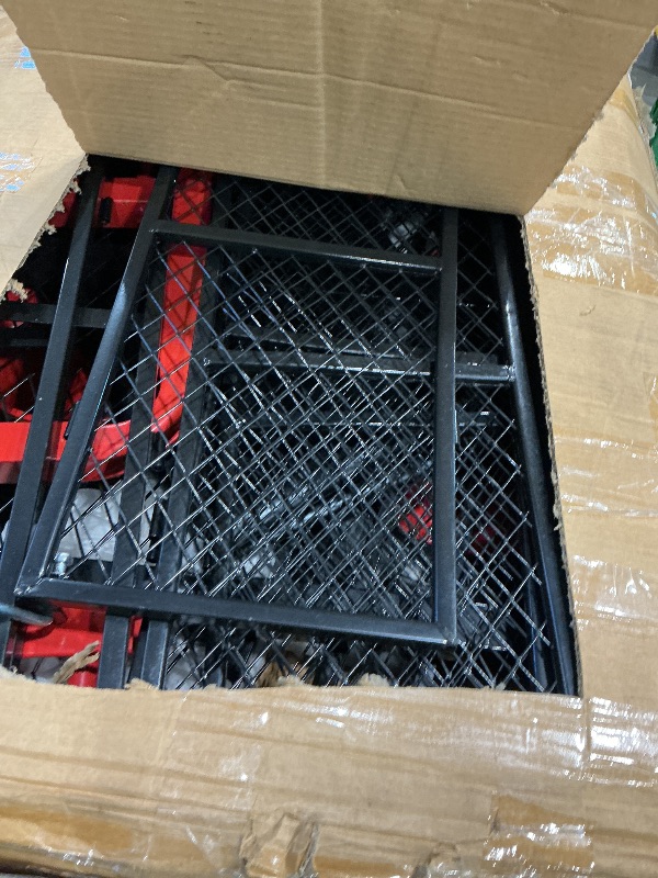 Photo 1 of 1400 Lbs Steel Garden Cart, Heavy Duty Pullable Garden Wagon Yard Cart, 2 in 1 Outdoor Metal Utility Wagon Yard Trailer with 16" All Terrain Tires, Mesh Removable Sides and 180°Rotating Handle