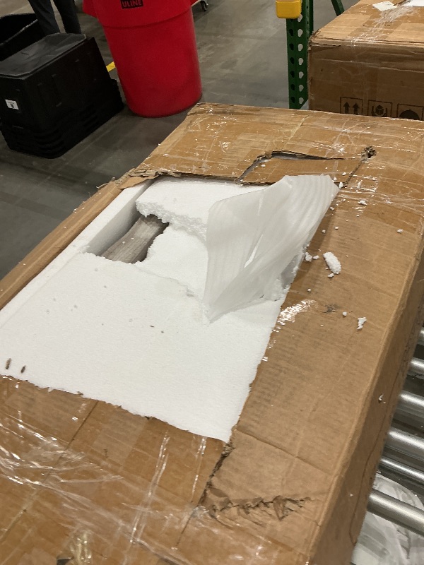 Photo 1 of *PARTIAL SET - Check clerk notes*
LITTLE TREE 71-Inch Executive Desk, Modern Home Office Desks, L-Shaped Desk with Cabinet, Large Computer Desk, Business Furniture Set for Workspace, Office Table with Storage Shelves, Grey and Walnut