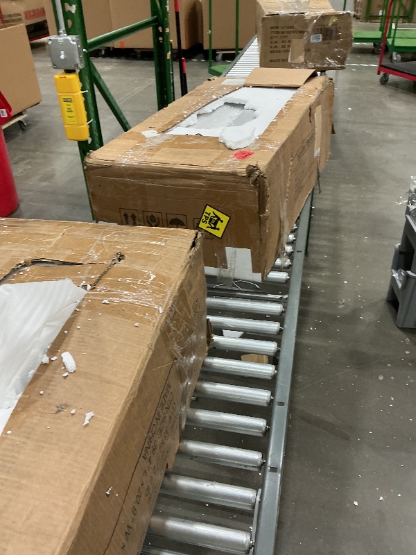 Photo 1 of *PARTIAL SET - Check clerk notes*
LITTLE TREE 71-Inch Executive Desk, Modern Home Office Desks, L-Shaped Desk with Cabinet, Large Computer Desk, Business Furniture Set for Workspace, Office Table with Storage Shelves, Grey and Walnut