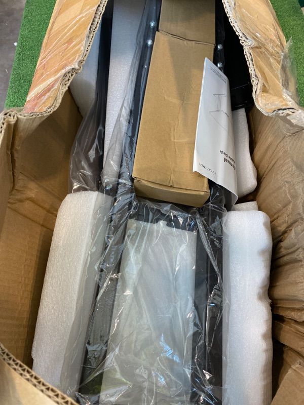 Photo 1 of **FRAME ONLY/DOES NOT COME WITH TOP**Fromann Dual Motor Electric Standing Desk Frame 3 Tier Legs Height Adjustable Handset with USB A+ C Ports Sit Stand up Desk Base for Home and Office (Black)