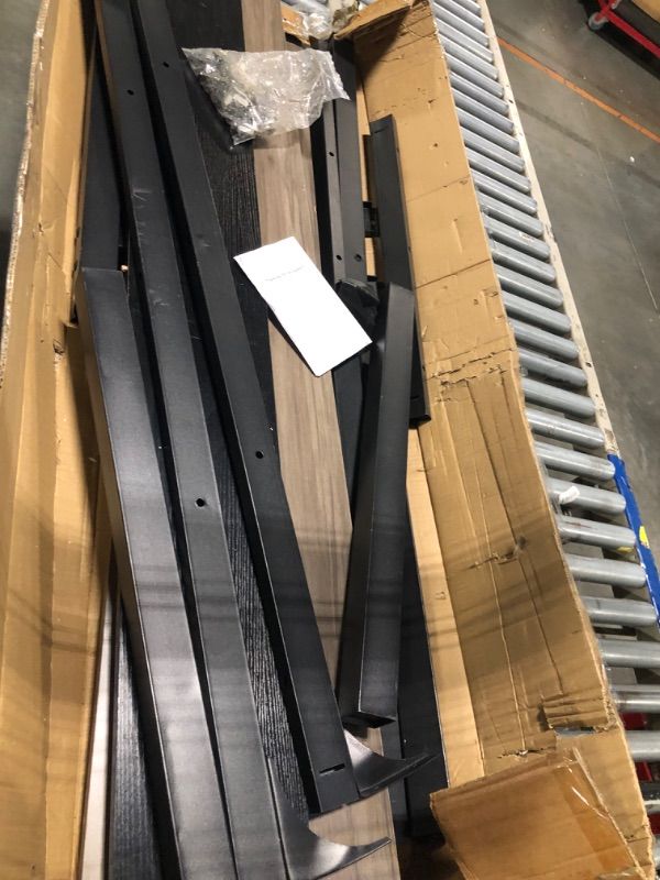 Photo 1 of *** VERY USED/ UNTESTED/ MISSING PARTS/ DAMAGE MINOR**** Tribesigns Modern Computer Desk, 63 x 31.5 inch Large Office Desk Computer Table Study Writing Desk Workstation for Home Office, Grey/Black