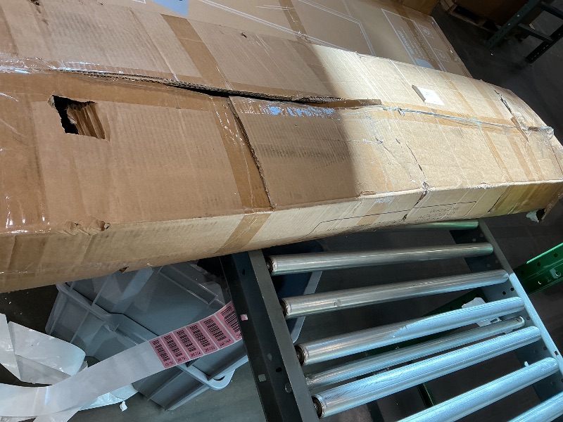 Photo 1 of *** VERY USED/ UNTESTED/ MISSING PARTS/ DAMAGE MINOR**** Tribesigns Modern Computer Desk, 63 x 31.5 inch Large Office Desk Computer Table Study Writing Desk Workstation for Home Office, Grey/Black