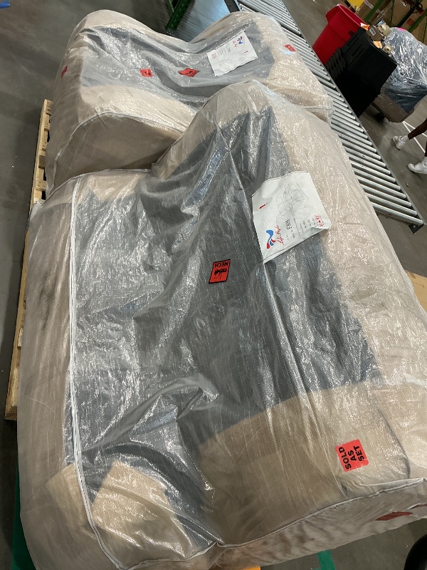 Photo 1 of 57'' Loveseat+38'' Accent Chair with Armrests for Living Room Furniture, Office, Apartment, Lounge Room Black