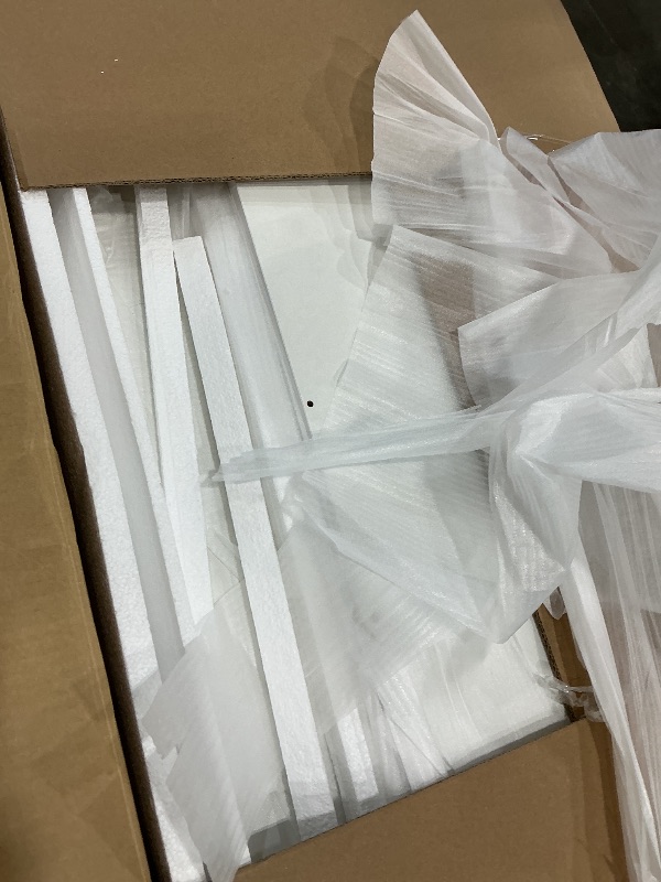 Photo 1 of *Missing Parts*
DWVO Makeup Vanity Desk with Mirror & Lights, 40inch Vanity Table with Power Outlets, 4 Drawers & 6 Open Storage Shelves, 3 Color Modes & Adjustable Brightness Dressing Table for Bedroom, White