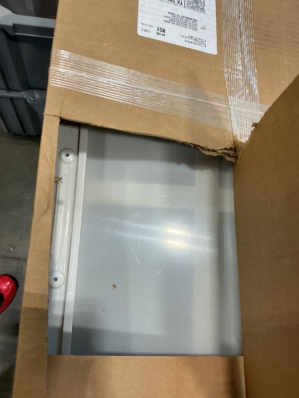 Photo 1 of ***PARTIAL SET*** ***SELLING FOR PARTS*** 6x5 FT Outdoor Storage Resin Shed with Floor, Waterproof Plastic Garden Tool Shed with Windows, Vents & Lockable Door and Sloped Roof, Easy to Assemble Bike Shed for Patio, Backyard, Lawn, Grey