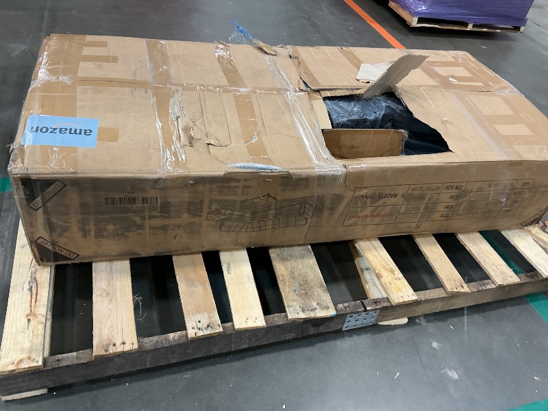 Photo 1 of ***PARTIAL SET*** ***READ CLERK NOTES*** FONTOI L Shaped Sectional Couch with Cup Holders, 97" Sectional Sofa for Living Room Modular Couches with Otttoman for Bedroom, Apartments