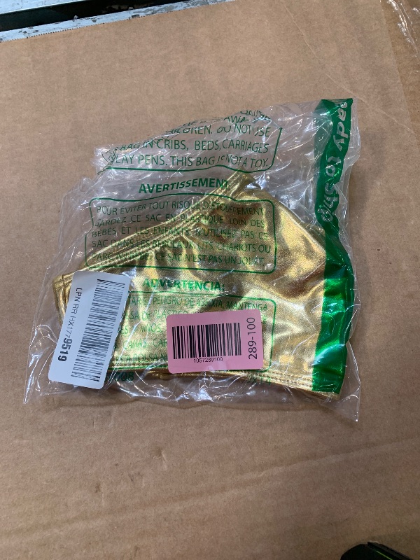 Photo 1 of ** NO TOP ** Women Metallic Bikini Swim Sexy Gold Swimsuit Triangle Top and Bottom Set(051,Gold,XS)