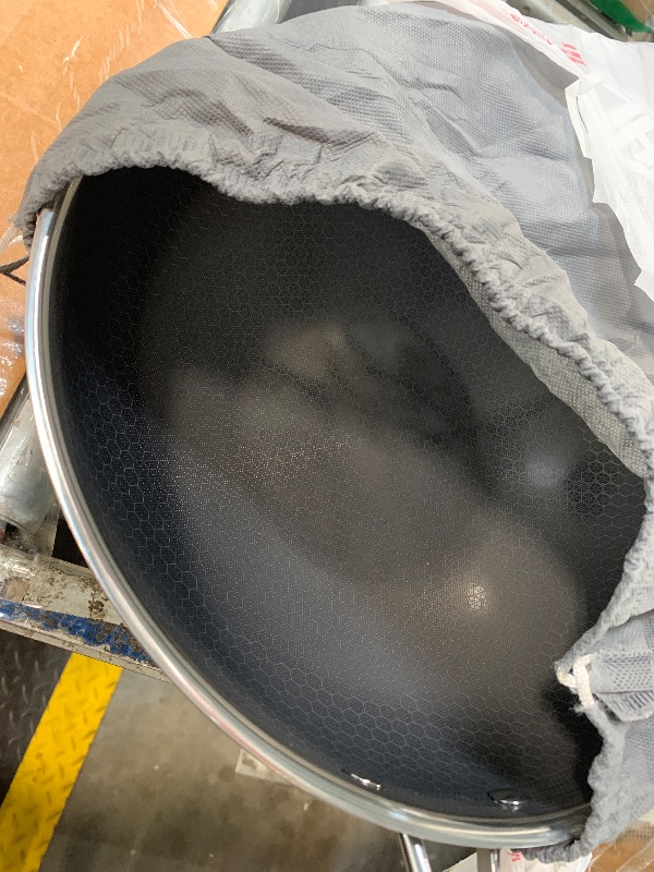 Photo 1 of **no lid***Hexclad Nonstick 12-Inch Wok, Stay-Cool Handle, Dishwasher-Friendly, Oven-Safe Up to 900°F, Induction Ready, Compatible with All Cooktops