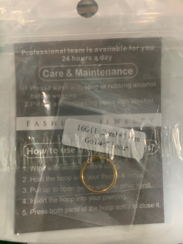 Photo 1 of ***SIMILAR***

BodyBonita 4/5/8 pcs 16G/18G/20G 316L Surgical Steel Hinged Nose Rings Hoops Lip Septum Rings Helix Conch Rook Cartilage Tragus Earrings Piercing Jewelry Black Silver Gold Plated Nose Rings Women Men

