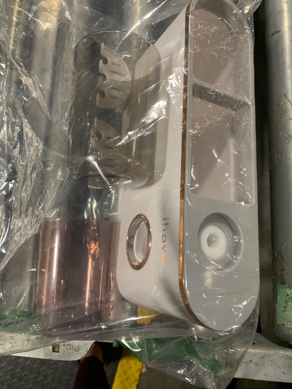 Photo 1 of ***CORRECT ITEM****iHave Toothbrush Holders Bathroom Decor with Toothpaste Dispenser, 2 Cups Toothbrush Holder Wall Mounted Bathroom Accessories