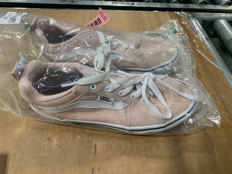 Photo 1 of **A LITTLE DIRTY ** Vans Missy Filmore Shoe | Girls' Low-Top Fashion Sneakers for School, Walking & Everyday Wear, Canvas Sepia Rose, 3