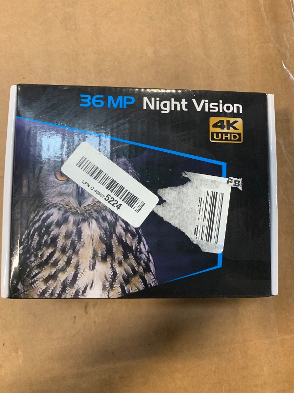 Photo 1 of ** NO USB CABLE ** Night Vision Goggles - 4K Night Vision Binoculars with 5000mAh Rechargeable Battery, 32GB TF Card can Save Photo and Video, 3'' HD Screen for Camping & Security, Black