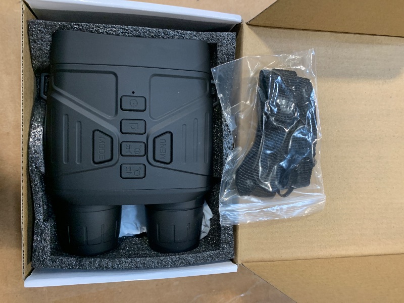 Photo 1 of ** NO USB CABLE ** Night Vision Goggles - 4K Night Vision Binoculars with 5000mAh Rechargeable Battery, 32GB TF Card can Save Photo and Video, 3'' HD Screen for Camping & Security, Black
