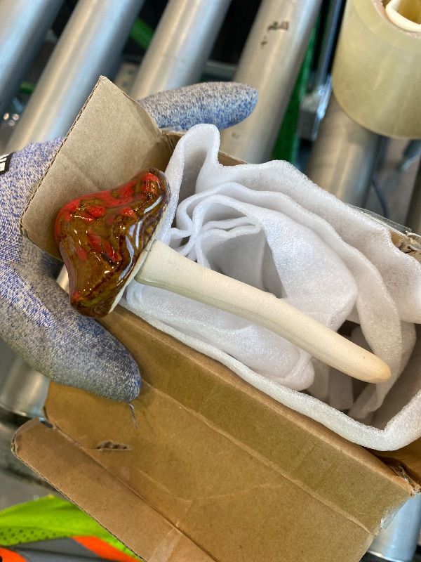 Photo 1 of *Missing Parts - Check clerk notes*
Danmu Garden Decor, 4pcs (Random Color) Ceramic Mushroom for Garden, Yard, Fairy Garden - Lawn Ornament Décor, Pottery Ornament 4.52" in Height