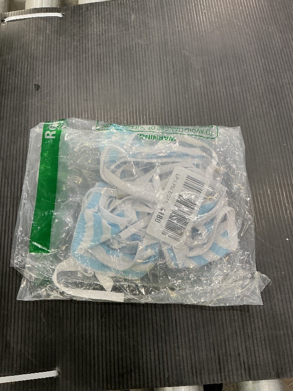 Photo 1 of ***See Notes***Women Cute Kawaii Lingerie set Halter Strap Micro Bra Tiny Panty Garter Belt 3Pc Underwear Swimwear Bathing Suit Blue + White Stripe One Size