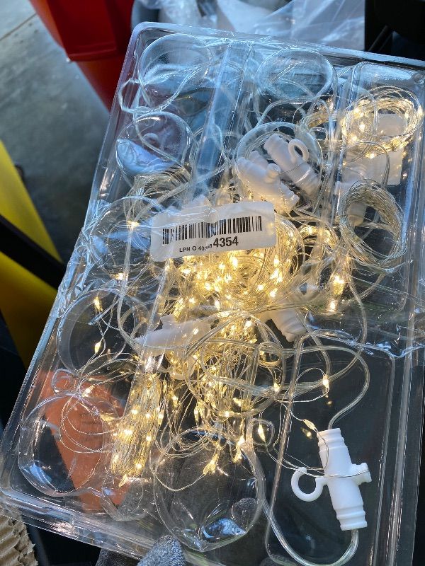 Photo 1 of *Minor Damaged* Brightown LED Fairy Curtain Lights, 9.8ft x 9.8ft Warm White Curtain String Lights, USB Plug in 8 Lighting Modes Christmas Decoration