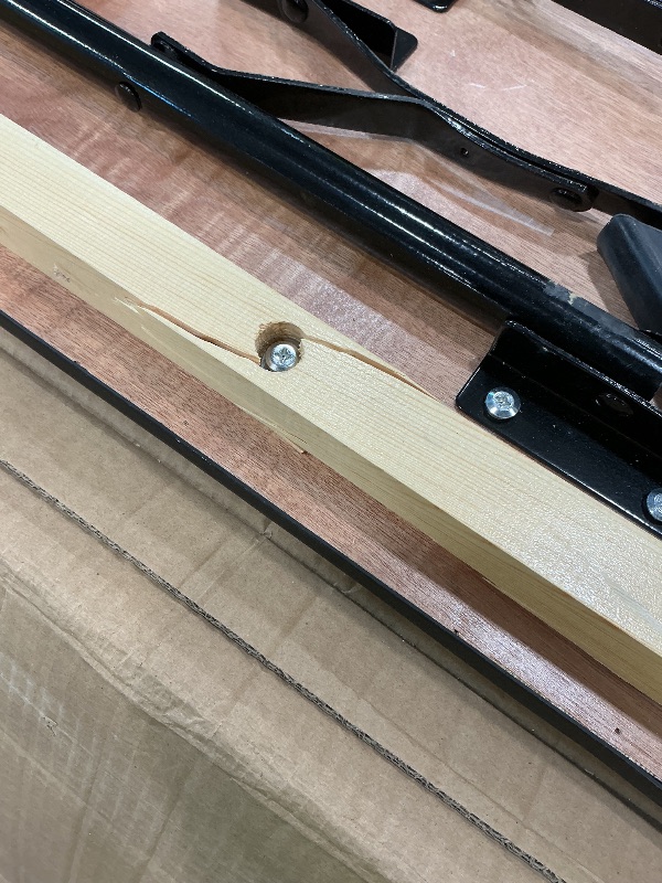 Photo 1 of ***SEE CLERK COMMENTS*** Flash Furniture Gael 8' Wood Folding Training and Event Table, Rectangular Folding Training Table with Smooth Clear Coated Finished Top, Natural