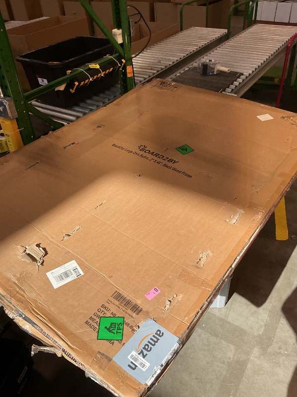 Photo 1 of ***SEE CLERK COMMENTS*** Board2by Extra Large Cork Bulletin Board 72" X 48", Black Wood Framed 6'x4' Corkboard for Wall, Wall Mounted Notice Pin Board with 18 Push Pins for School, Home & Office