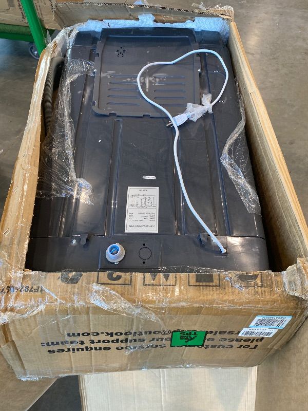 Photo 1 of *Selling for PARTS - Check clerk notes*
Portable Washing Machine, 25 LBS Full Automatic Washer with 10 Programs & 8 Water Levels, Top Load Clothes Washing Machines with LED Display for Home, Apartment, Grey