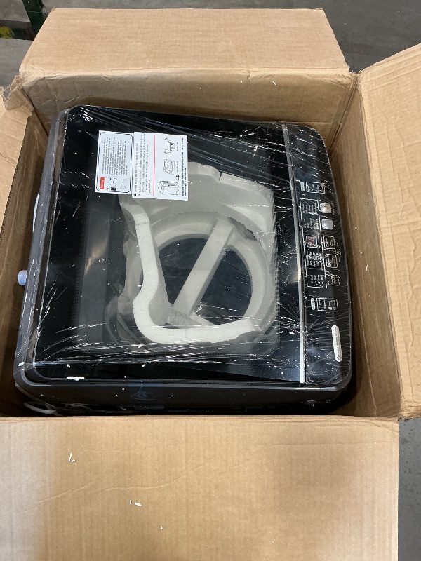 Photo 1 of *Selling for PARTS - Check clerk notes*
Portable Washing Machine, 25 LBS Full Automatic Washer with 10 Programs & 8 Water Levels, Top Load Clothes Washing Machines with LED Display for Home, Apartment, Grey