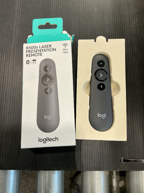 Photo 1 of ***SEE CLERK COMMENTS*** Logitech Wireless Presenter R500s, PowerPoint Clicker with Laser Pointer, Wireless Presentation Clicker Remote