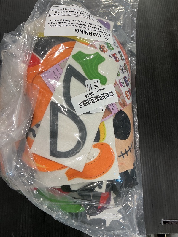Photo 1 of 80UncleKimby 30PCS Halloween Crafts in Bulk - Felt Face Masks DIY Arts Kit, Hallowmas Party Favors Classroom Activities Supplies