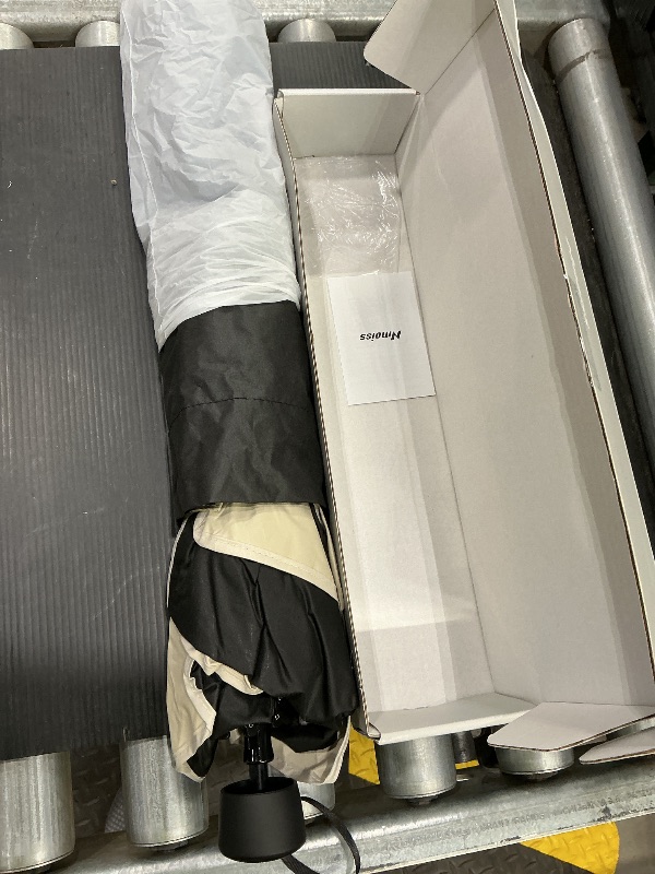 Photo 1 of [2025 Upgrade] Nmoiss Windshield Sun Shade Umbrella - [Vinyl Coating Heat Shield] Protect Car from Sun Rays & Heat Damage Keep Cool and Protect Interior, Spring Structure Edge Medium 56" L x 31" W