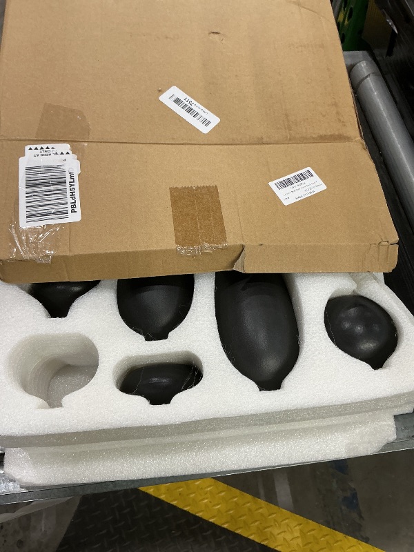 Photo 1 of ***SEE CLERK COMMENTS*** Ceramic Bud Vase Set of 10 - Black mini Bud Vases in Bulk Dining Table Centerpieces, Cute Bulk Small Flower Vase for Pampas Grass&Single Flower Decor, Ideal Wedding Window Sill Aesthetic Desk Decor