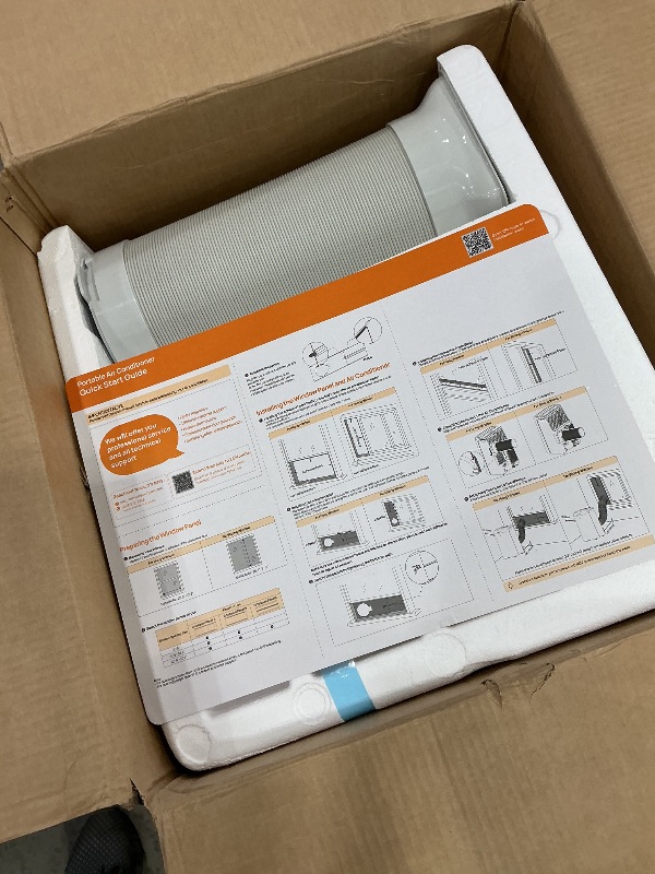 Photo 1 of 12,000 BTU Portable Air Conditioner Cools Up to 500 Sq.Ft, 3-IN-1 Energy Efficient Portable AC Unit with Remote Control & Installation Kits for Large Room, Campervan, Office, Temporary Space