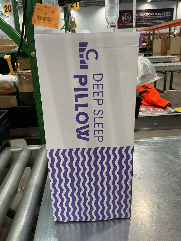 Photo 1 of ***MINOR DAMAGE*** ***SEE WAREHOUSE PHOTO*** C CUSHION LAB Deep Sleep Pillow, Patented Ergonomic Contour Design for Side & Back Sleepers, Orthopedic Cervical Shape Gently Cradles Head & Provides Neck Support & Shoulder Pain Relief - Calm Grey