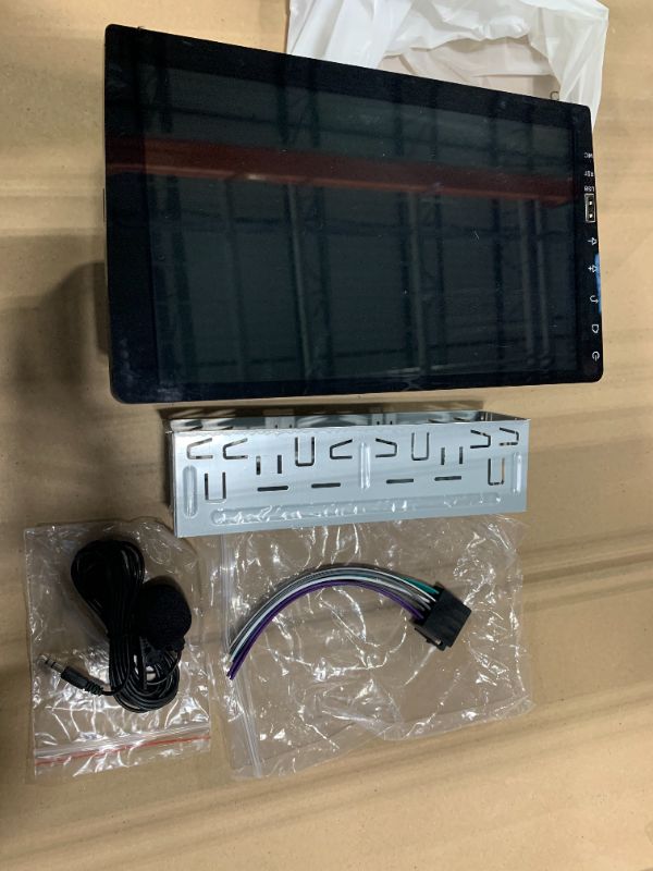 Photo 1 of *** NO REAR VIEW CAMERA ***
** Used ** Hodozzy Single Din Car Stereo with CarPlay & Android Auto, 9 Inch Touch Screen Car Radio, Mirror Link, FM AM Audio, Bluetooth 5.0 | Backup Camera Input & SWC+MIC, Car Multimedia Player